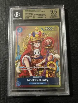 Monkey.D.Luffy (Convention Promo 2024) P-043 One Piece Promo Foil BGS 9.5 - Image 1