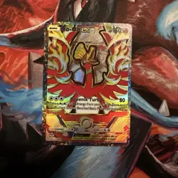 Pokemon POCKET Ho-Oh EX Ultra Doujin Holo Kawaii Full Art Card SIR IR AR ALT NM - Image 3