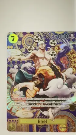 One Piece TCG Enel Card OP05-100 SP English LP/Excellent Condition - Image 2