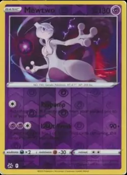 Mewtwo 059/159 Crown Zenith Reverse Holo Rare Pokemon Card NM/M - Image 1