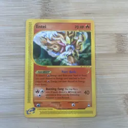 Entei 101/147 Aquapolis Holo Rare Pokemon Card e-Reader Vintage NM - Image 1