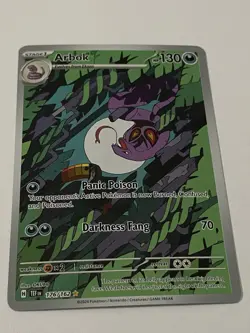 Pokemon TCG Arbok 176/162 Temporal Forces Illustration Rare Card NM - Image 2
