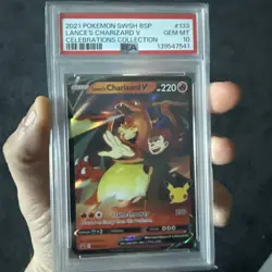 Lance's Charizard V SWSH133 SWSH: Sword & Shield Promo Cards Holo PSA 10 Pokemon - Image 2