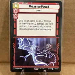 Star Wars Unlimited: Unlimited Power 156/257 TWI Legendary Card NM Condition - Image 1