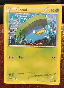 Lotad 2/12 McDonalds Promo Confetti Holo 2015 Pokemon Card MP-HP - Image 1