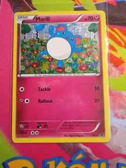 Marill 10/12 McDonald's 2015 Promo Holofoil Pokemon Card - NM/LP - Image 1