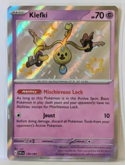 Klefki 159/091 - Shiny Holo Rare - LP - Pokemon Card TCG - Image 1