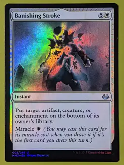 FOIL Banishing Stroke x1 Modern Masters 2017 1x Magic the Gathering MTG - Image 1