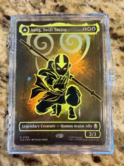 Aang, Swift Savior - Borderless Neon Ink Foil - Avatar: The Last Airbender (TLA) - Image 1