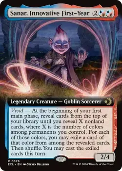 Sanar, Innovative First-Year (Extended Art) 0378 (R) MTG Lorwyn Eclipsed (ECL) - Image 1