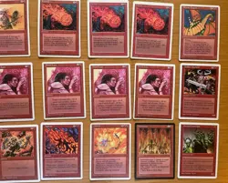 Magic The Gathering Lot of 36 Red cards - Revised 4th & 5th Edition VG+ MtG WOTC - Image 4