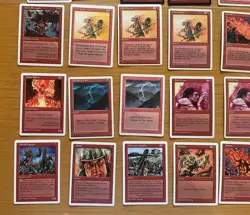 Magic The Gathering Lot of 36 Red cards - Revised 4th & 5th Edition VG+ MtG WOTC - Image 5