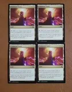4x NM Command Tower #170 "THE LIST" REPRINT MIC Midnight Hunt Commander - Image 1