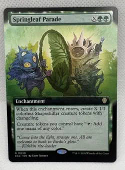 Springleaf Parade Extended Art 39 Commander: Lorwyn Eclipsed Extended Art R N... - Image 1
