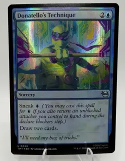 Donatello's Technique - Foil MTG Teenage Mutant Ninja Turtles NM Magic Foil - Image 1