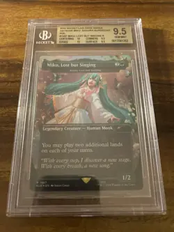 MTG✨MIKU, LOST BUT SINGING (Azusa, Lost but Seeking) 🌈 FOIL✨SLD BGS 9.5 POP 1 ! - Image 5