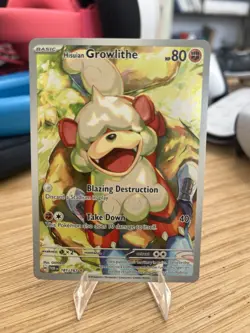 Pokemon TCG Hisuian Growlithe Twilight Masquerade IR 181/167 - Image 1