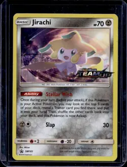 2019 Pokemon SM Black Star Promos Jirachi Pre-Release Holo #SM161 - Image 1