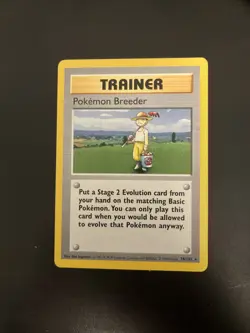 Pokemon Breeder Shadowless Base Set 76/102 LP - Image 1