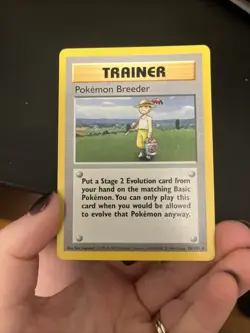 Pokemon Breeder Shadowless Base Set 76/102 LP - Image 3