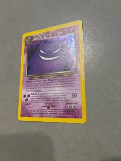 Pokemon Neo Destiny Dark Gengar Holo Card 6/105 MP Condition - Image 2