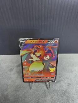 Pokemon TCG Lance's Charizard V SWSH133 Celebrations Black Star Promo LP - Image 4