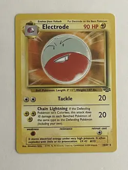 Electrode - NM Non Holo Rare - Vintage 18/64 English Jungle Pokemon Card - Image 1