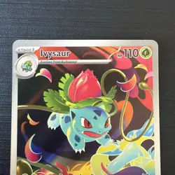 🔥 Pokemon TCG Ivysaur 134/132 Me01 Mega Evolution Full Art Holo Rare 🔥 - Image 2