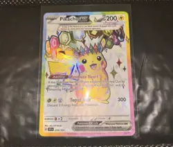 Pokemon TCG Pikachu EX Surging Sparks Ultra Rare, Pack Fresh NM/M! - Image 1