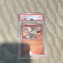 Pokemon Reshiram 022/142 Stellar Crown Reverse Holo Uncommon PSA 10 - Image 1