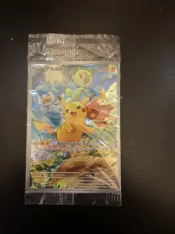 Pokemon Pikachu 027 Sv: Scarlet & Violet Promo Holo Sealed - Image 1