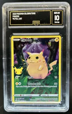 2021 Pokemon SWSH Celebrations Pikachu Holo #005/025 GMA 10 - Image 1