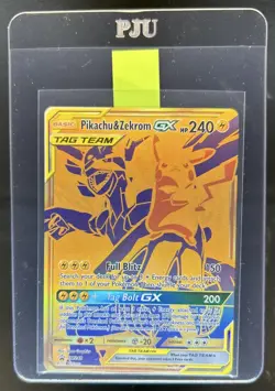 2021 Pokemon SM Black Star Promos Pikachu & Zekrom Tag Team #SM248 - Image 1