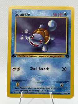 LP Pokemon TCG 1st Edition Team Rocket Squirtle - Image 1