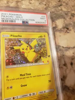 PIKACHU 2021 Pokemon #25/25 PSA 9 MINT Mcdonald's PROMO HOLO RARE - Image 2