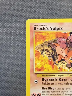 [NM] Brock's Vulpix Gold W Stamped 037/132 WoTC Promo Vintage TCG Pokemon - Image 3
