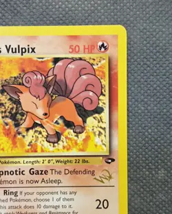 [NM] Brock's Vulpix Gold W Stamped 037/132 WoTC Promo Vintage TCG Pokemon - Image 4