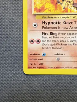 [NM] Brock's Vulpix Gold W Stamped 037/132 WoTC Promo Vintage TCG Pokemon - Image 5