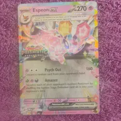 Pokemon Espeon ex 034/131 Prismatic Evolutions Promo Holo 270 HP Stage 1 2025 - Image 1