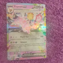 Pokemon Espeon ex 034/131 Prismatic Evolutions Promo Holo 270 HP Stage 1 2025 - Image 2