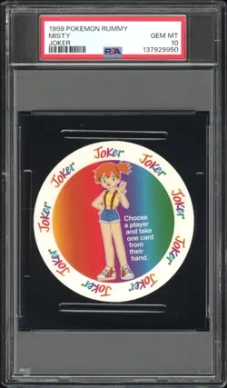 1999 POKEMON RUMMY MISTY JOKER PSA 10 - Image 1