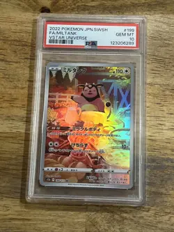 GRADED PSA 10 2022 Pokemon JPN.SWSH FA/Miltank VStar Universe #199 - Image 1