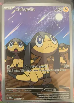 Pokemon TCG - Helioptile 143/132 IR Mega Evolutions English Full Art Holo - Image 1