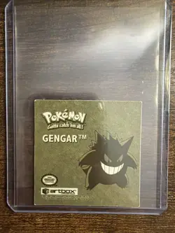 Vintage 1999 Pokemon Artbox Sticker Gengar R02 Gold Bordered Holo Series 1 Rare - Image 2