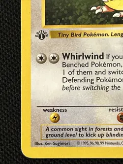 Pokemon Pidgey 057/102 (1st Edition) Base Set (Shadowless) Regular *Near Mint* - Image 2