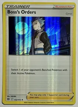 Boss's Orders 132/172 (NM) •HOLOBLEED• Holo Sword & Shield: Brilliant Stars 2022 - Image 1
