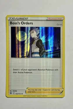 Boss's Orders 132/172 (NM) •HOLOBLEED• Holo Sword & Shield: Brilliant Stars 2022 - Image 2