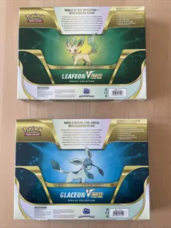 Pokemon TCG Glaceon & Leafeon VStar Special Collection - Packs in Description - Image 2