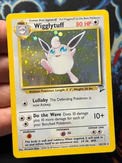 Wigglytuff 19/130 Holo Rare Base Set 2 - Pokemon Card WOTC - HP - Image 5