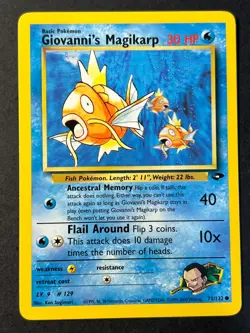 Giovanni's Magikarp 73/132 Gym Challenge Common - Pokemon Card Near Mint - Image 1